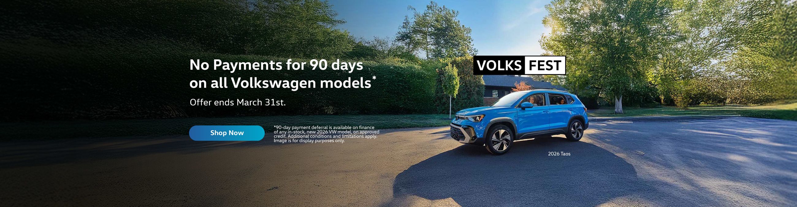 No Payments for up to 90 Days - VW