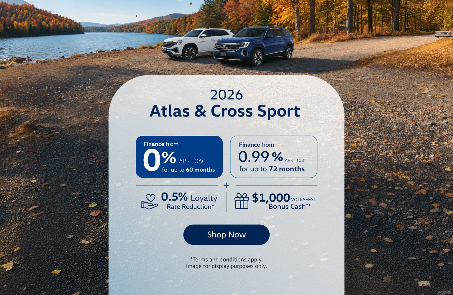 2026 VW Atlas & Cross Sport Offer