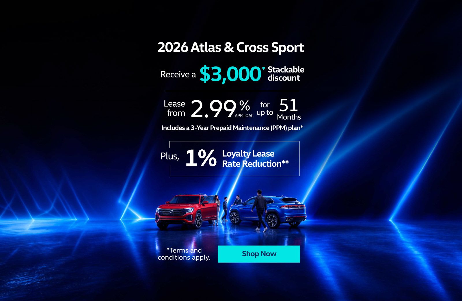 2026 VW Atlas & Cross Sport Offer