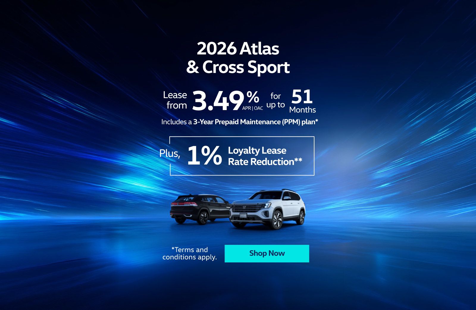2026 VW Atlas & Cross Sport Offer