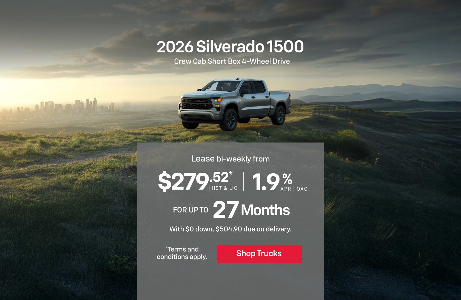 2026 Silverado 1500 - Slider
