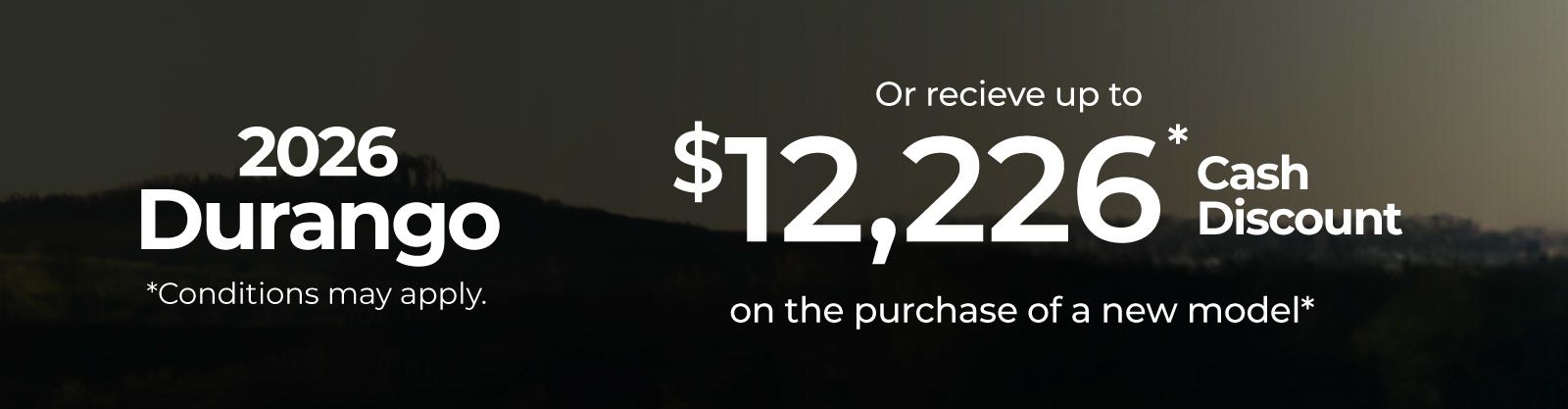 2026 Durango Offer