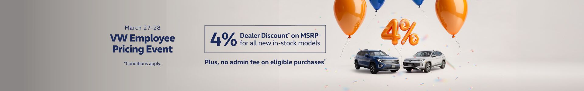 VWMT - Employee Pricing Event