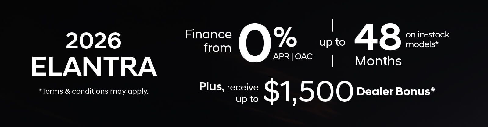 2026 Elantra Special Offer