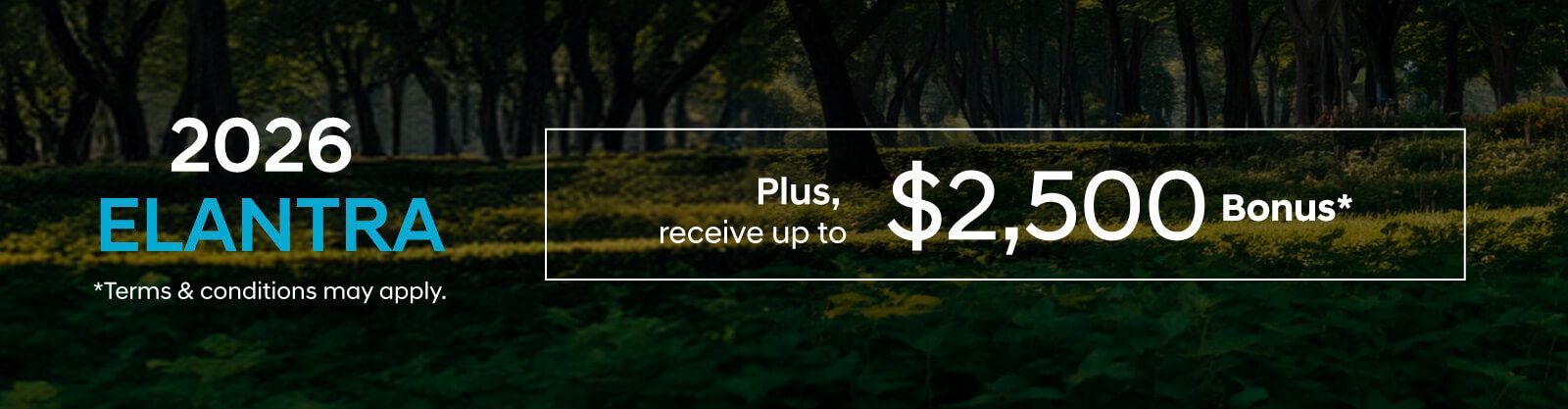 2026 Elantra Lease Offer