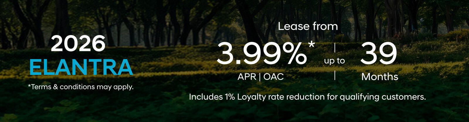 2026 Elantra Lease Offer