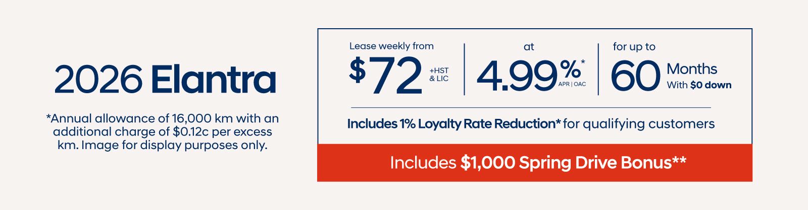 2026 Elantra Lease Offer