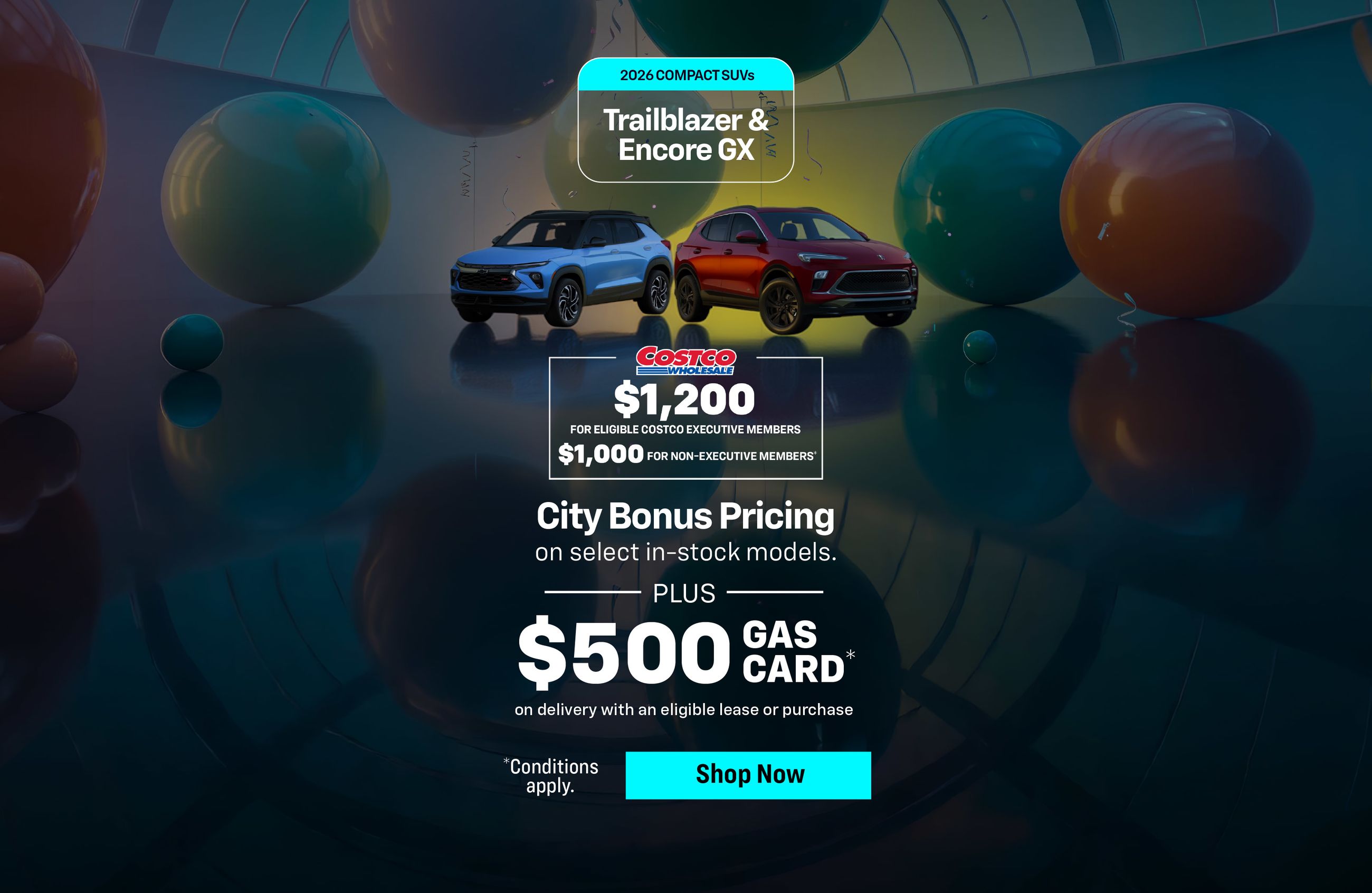 City Bonus Pricing on Compact SUVs - Slider