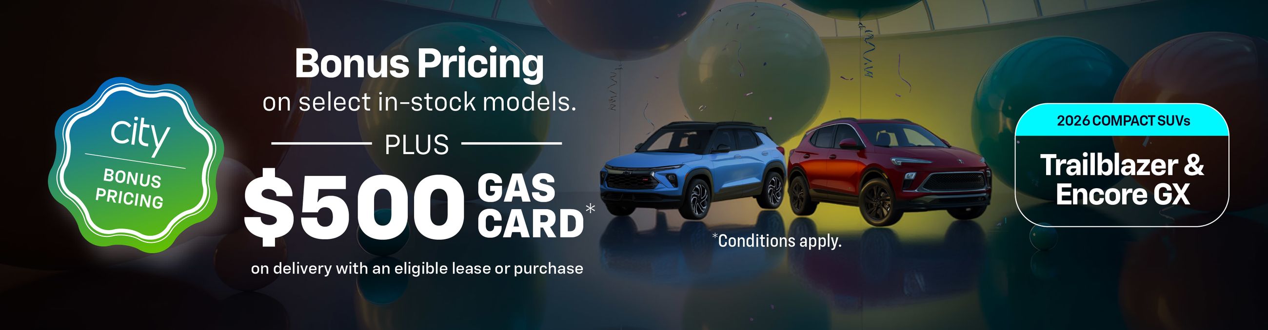 City Bonus Pricing on Compact SUVs - VLP