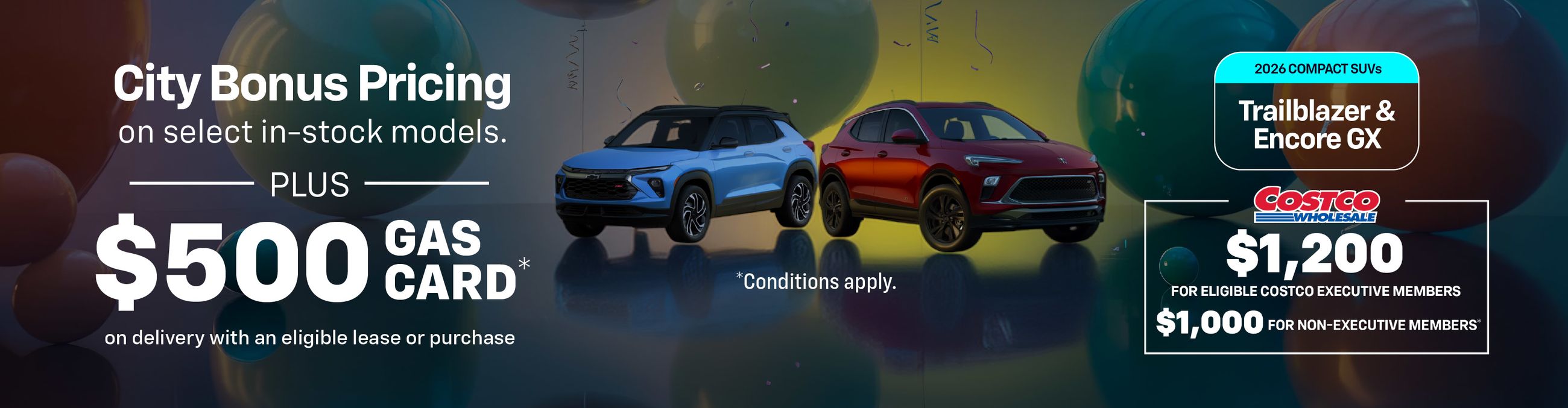 City Bonus Pricing on Compact SUVs - VLP