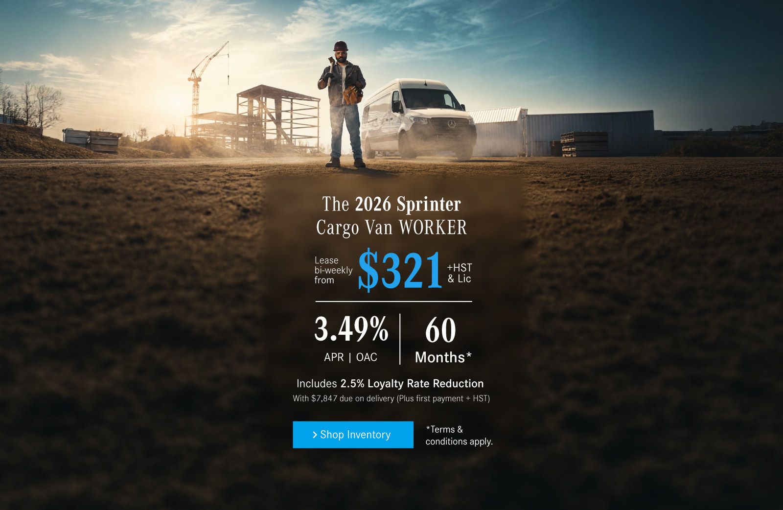 2026 Sprinter Cargo Van - Lease Offers