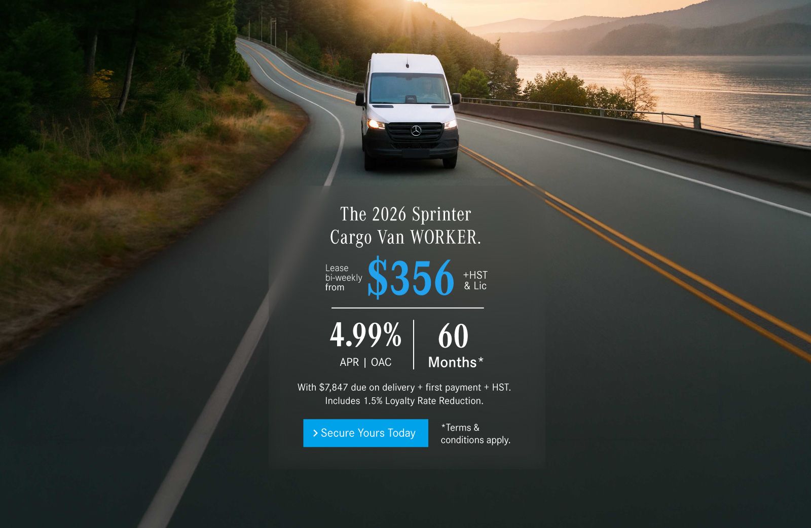 2026 Sprinter Cargo Van - Lease Offers