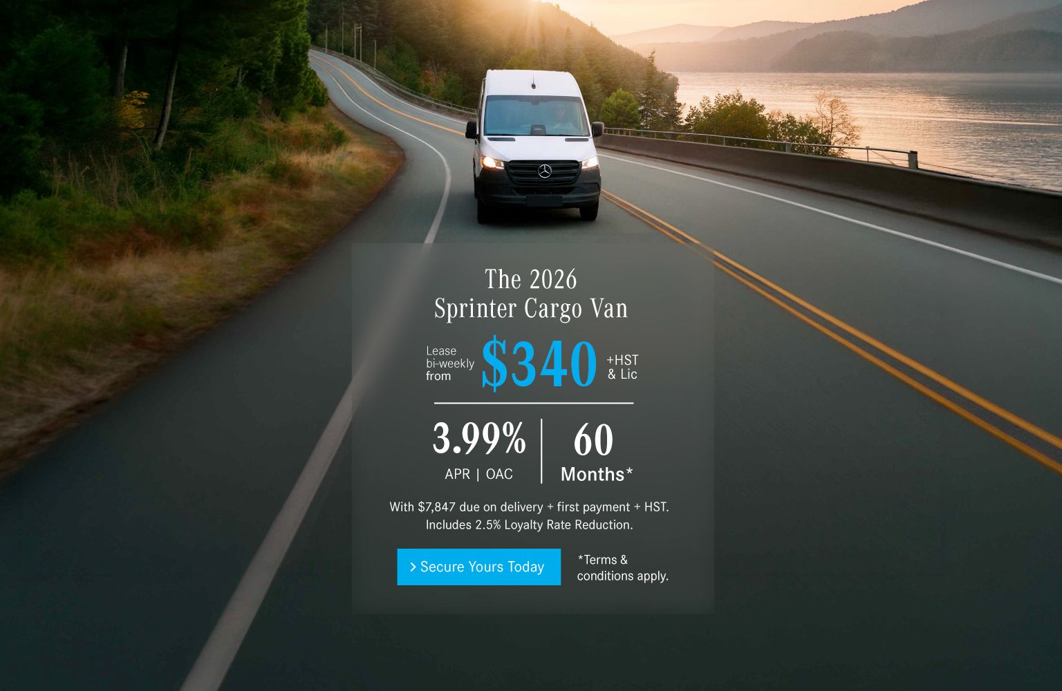 2026 Sprinter Cargo Van - Lease Offers