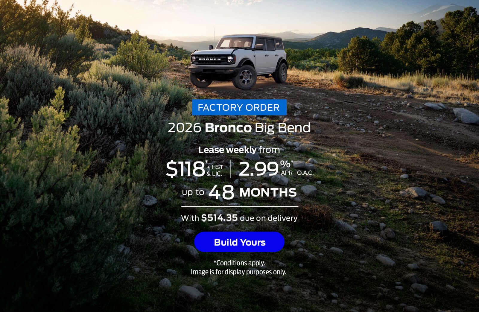 2026 Bronco Big Bend in Brampton