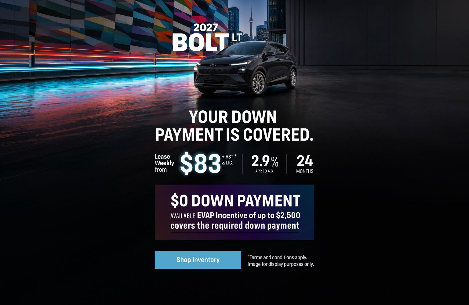 Chevrolet Bolt EV Lease Offer - Slider