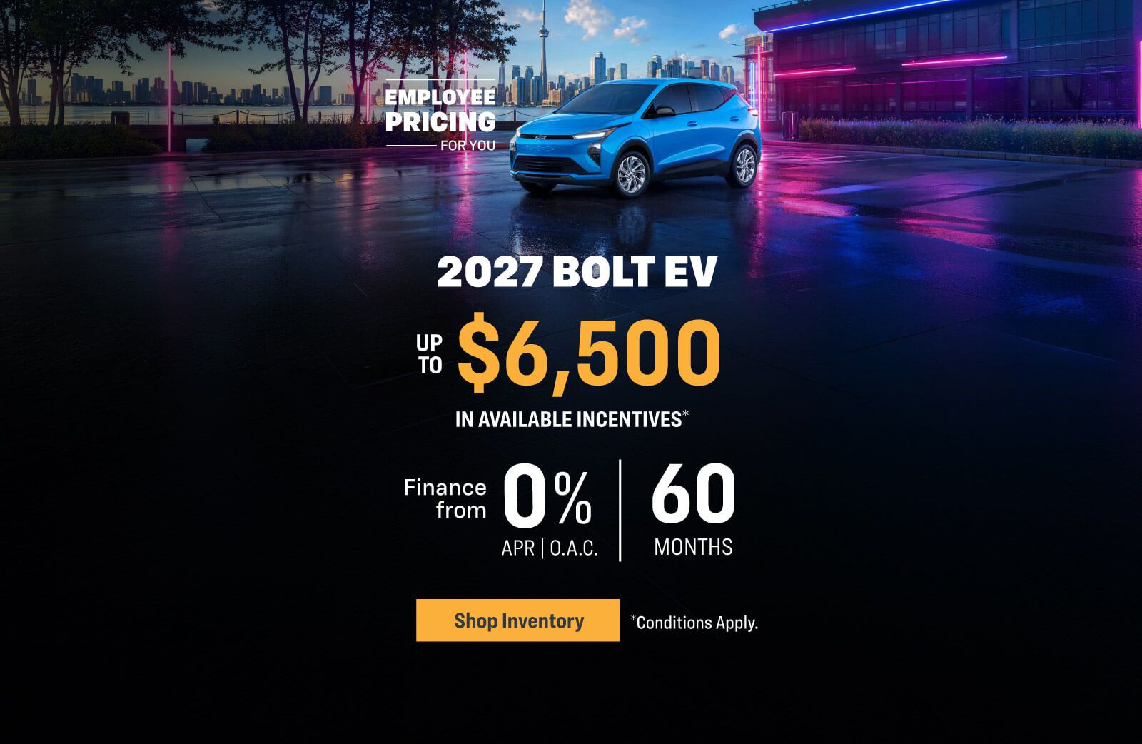 Chevrolet Bolt EV Lease Offer - Slider