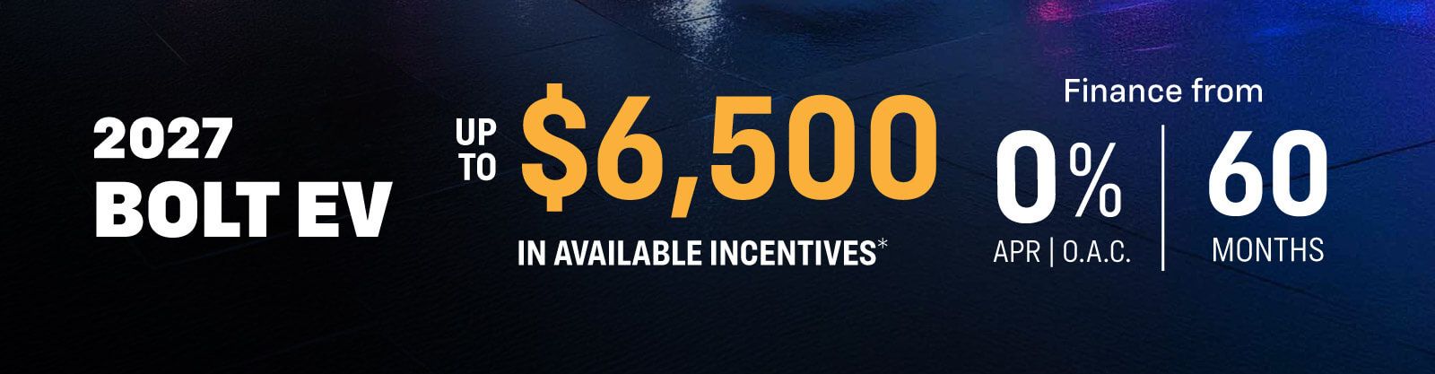Chevrolet Bolt EV Lease Offer - VLP