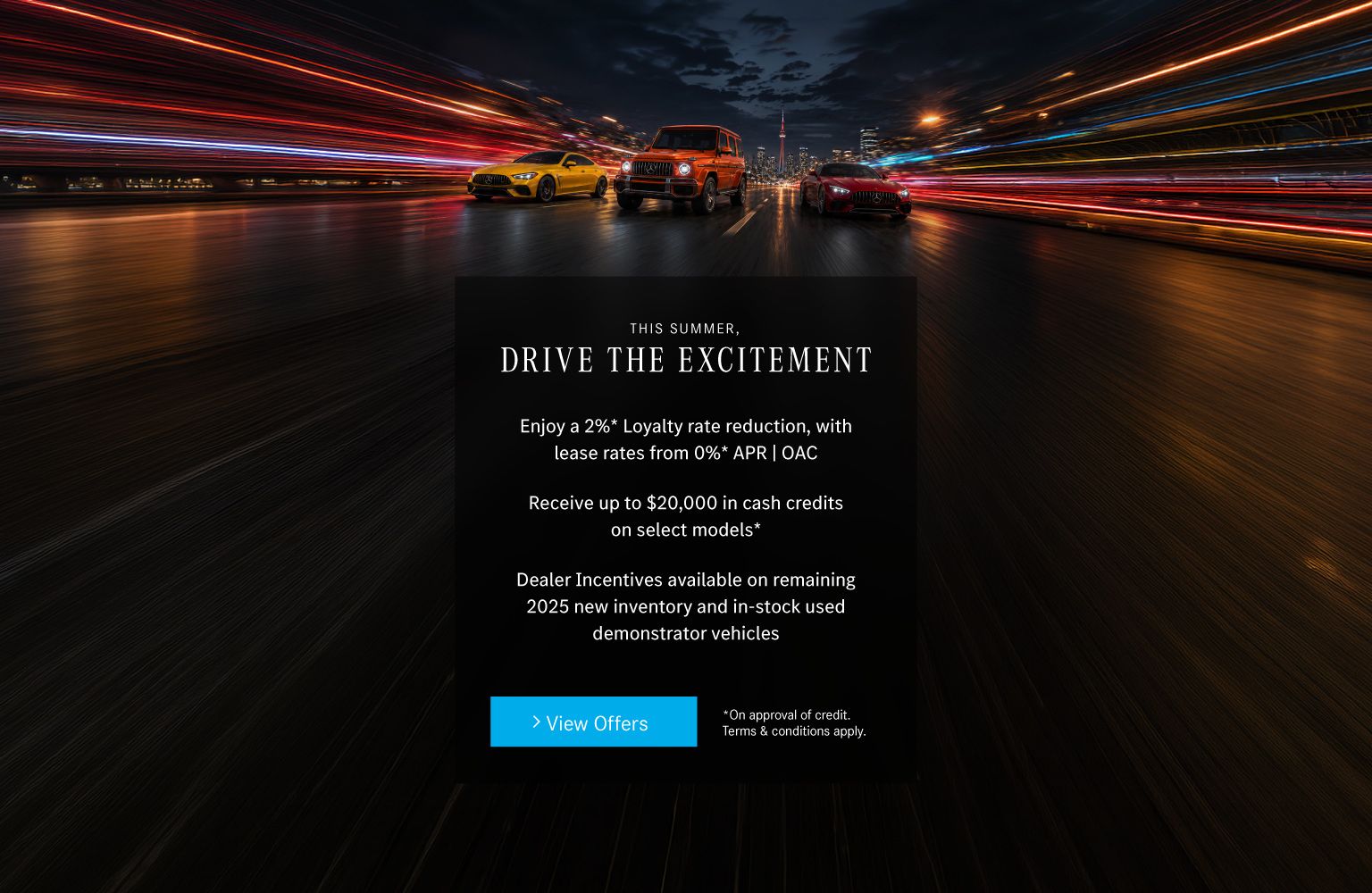 Drive the Excitement Sales Event at Mercedes-Benz Brampton