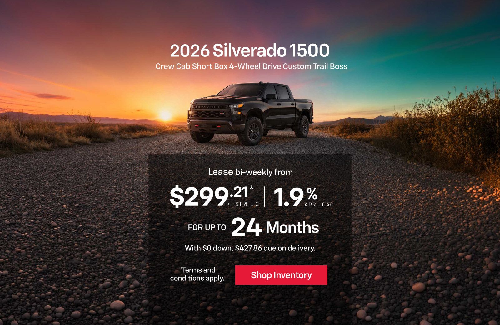 Silverado 1500 Lease Offer - Slider