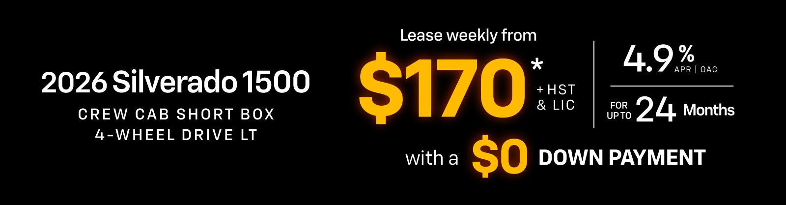Silverado 1500 Lease Offer - VLP