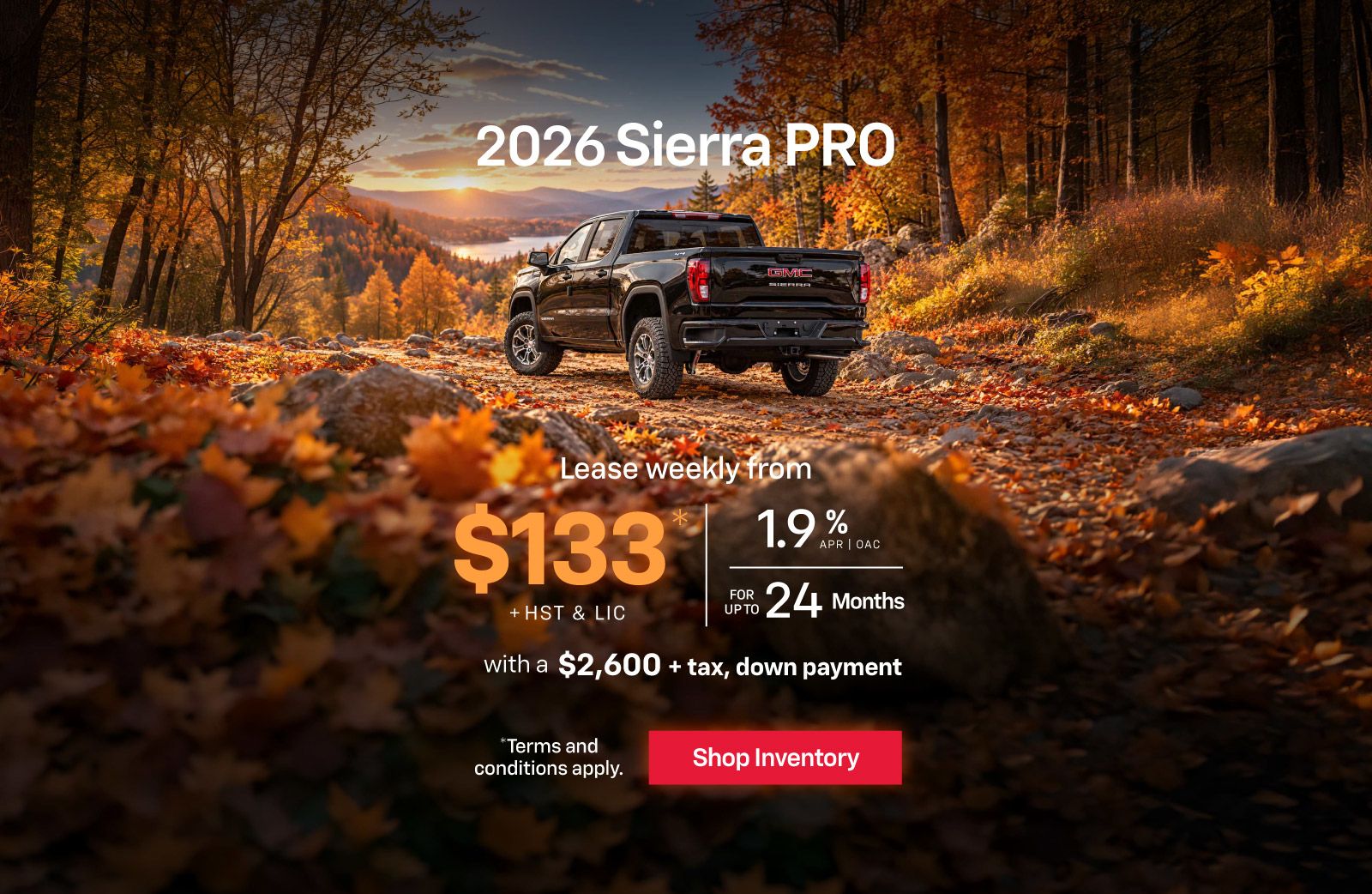 Sierra 1500 Pro Lease Offer - Slider