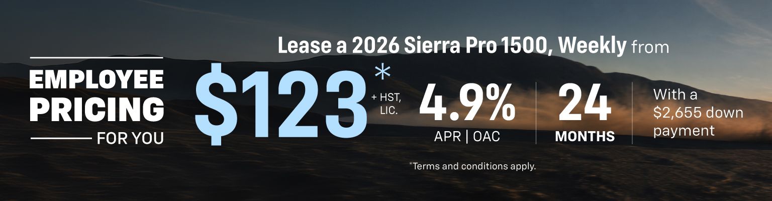 Sierra 1500 Pro Lease Offer - VLP