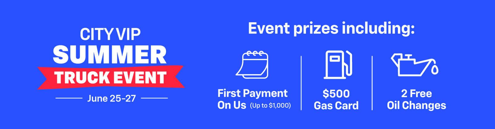 City VIP Summer Truck Event - VLP