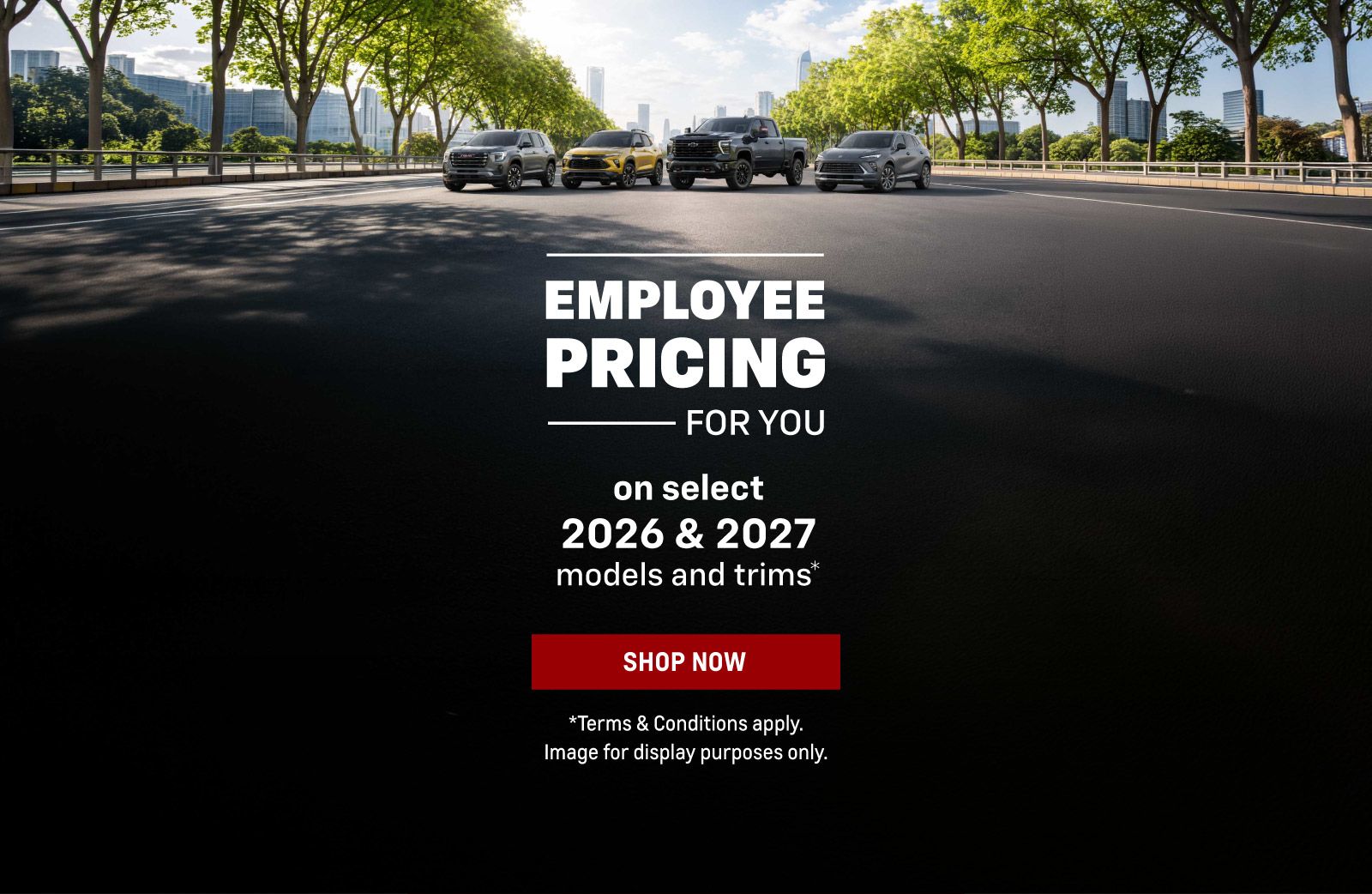 GM Employee Pricing - Slider