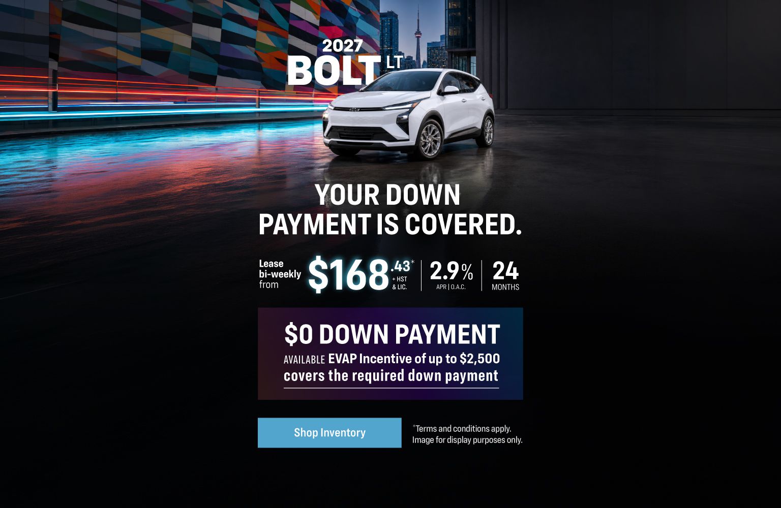 Chevrolet Bolt EV Lease Offer - Slider