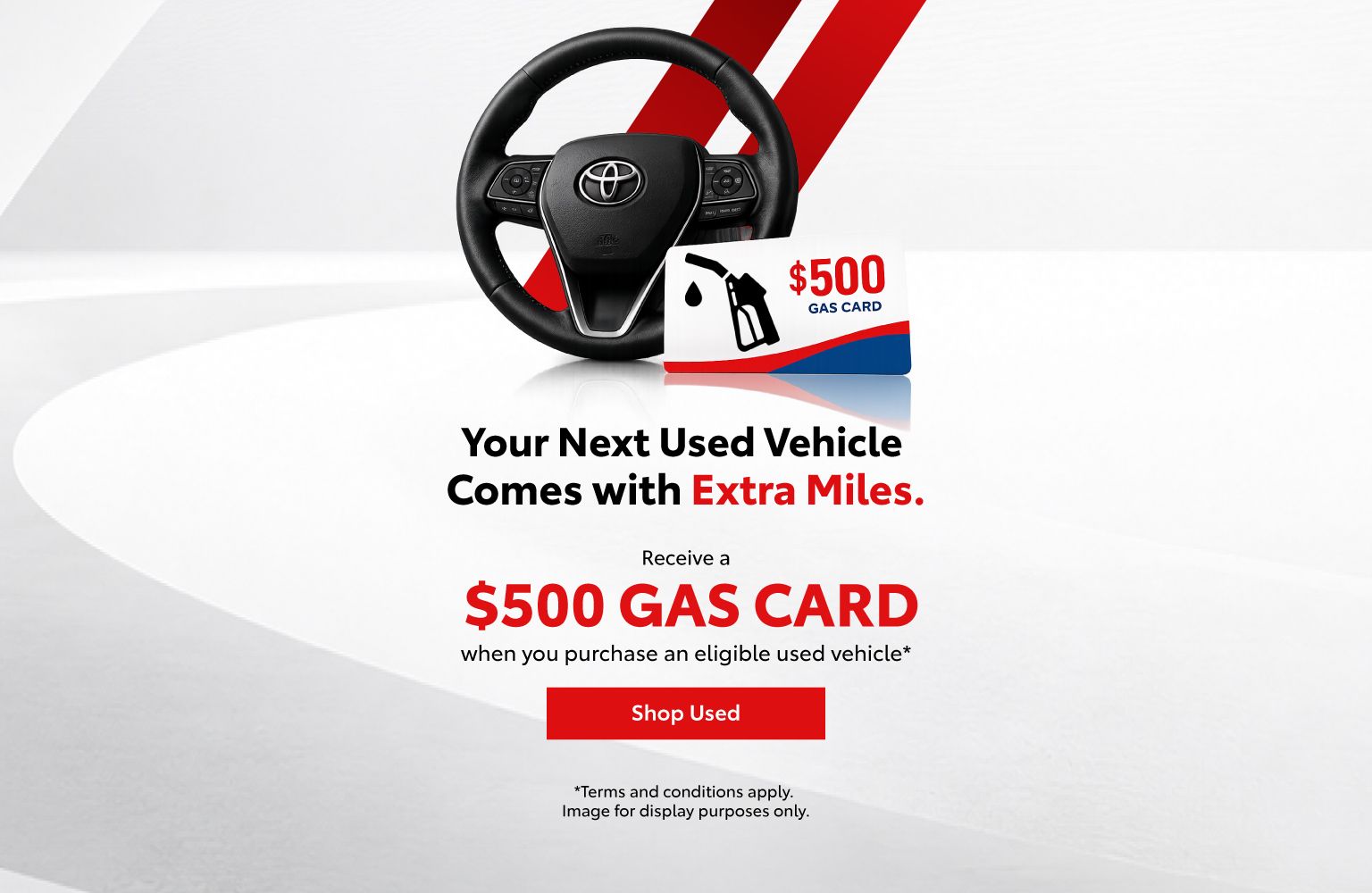 Used Cars Special - $500 Gas Card - Home Page