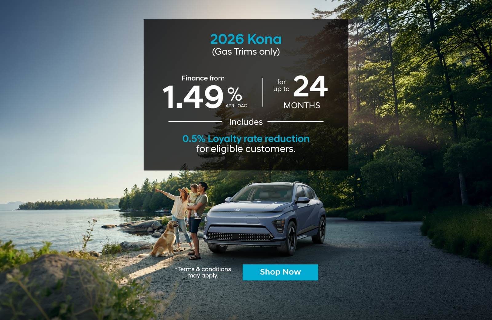 2026 Hyundai Kona Finance Banner