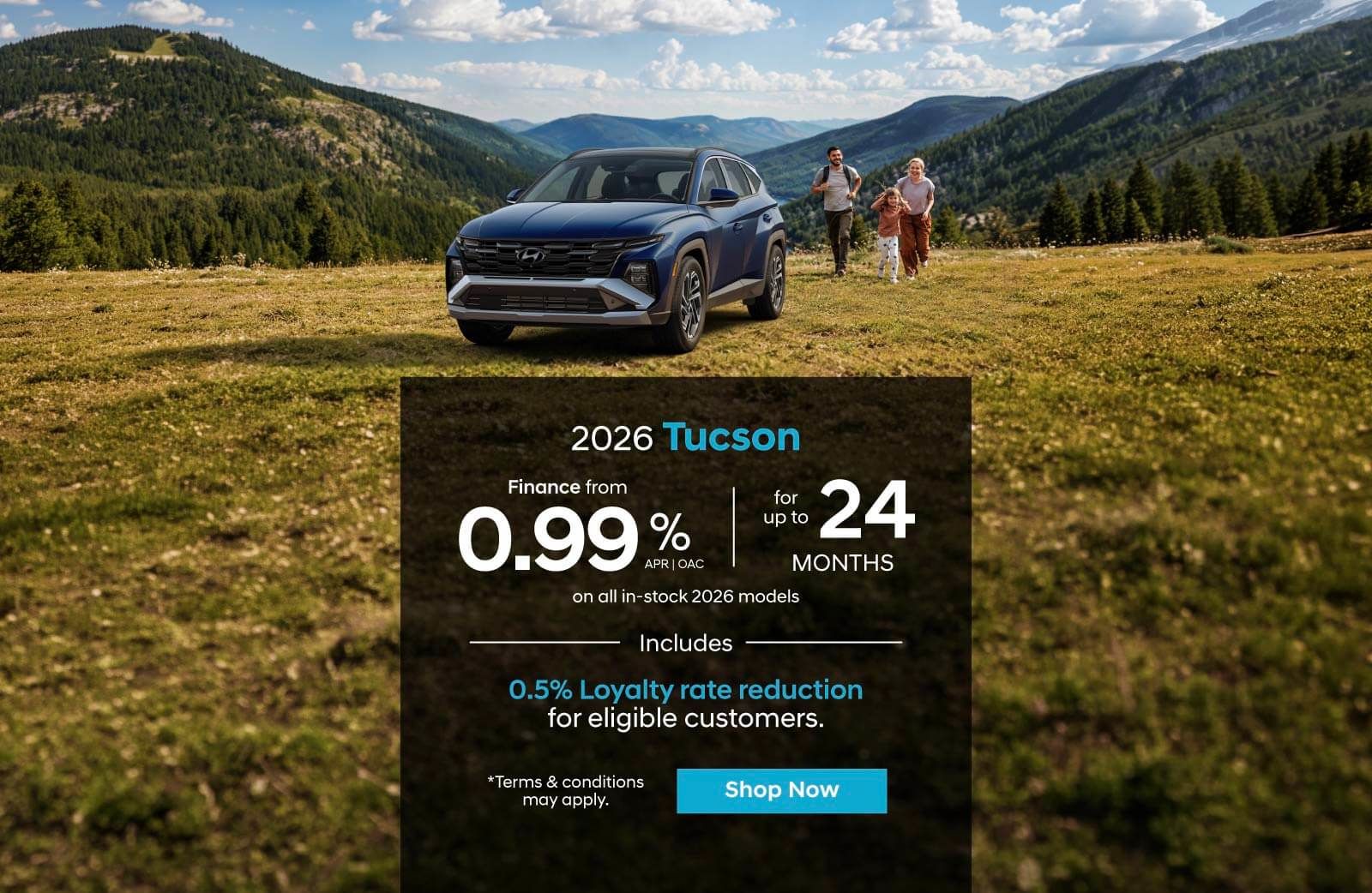 2026 Hyundai Tucson Finance Banner