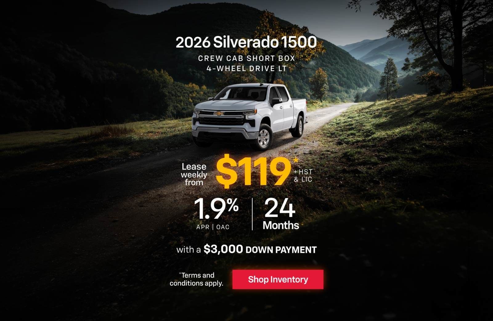 Silverado 1500 Lease Offer - Slider