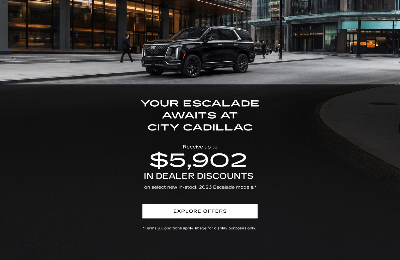Cadillac Escalade Offer - Slider