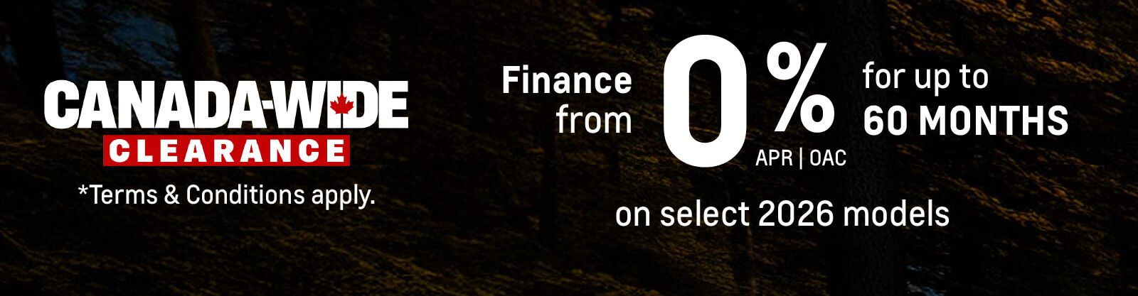 Canada-Wide Clearance SUVs - VLP