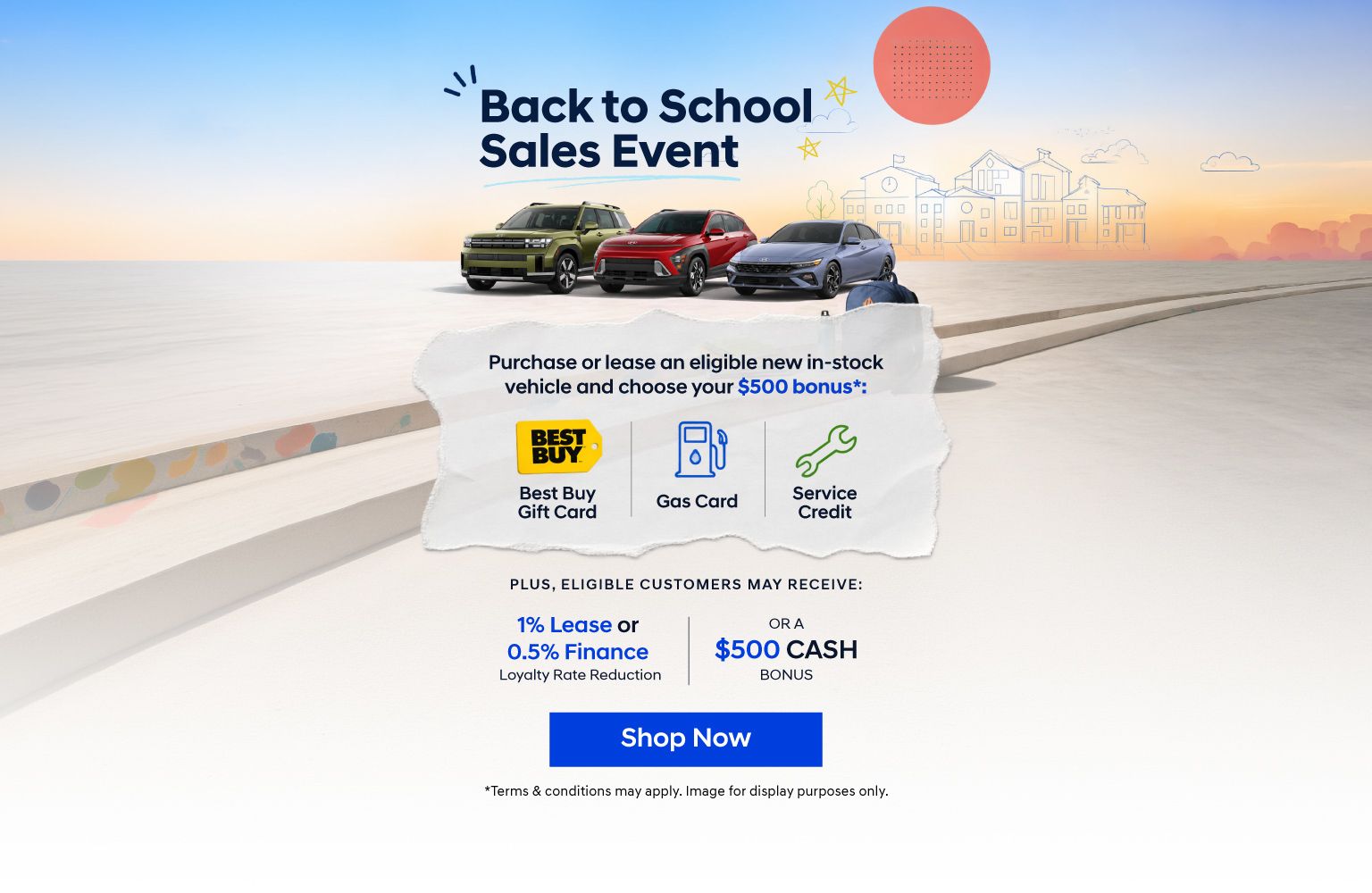Back to School Sales Event