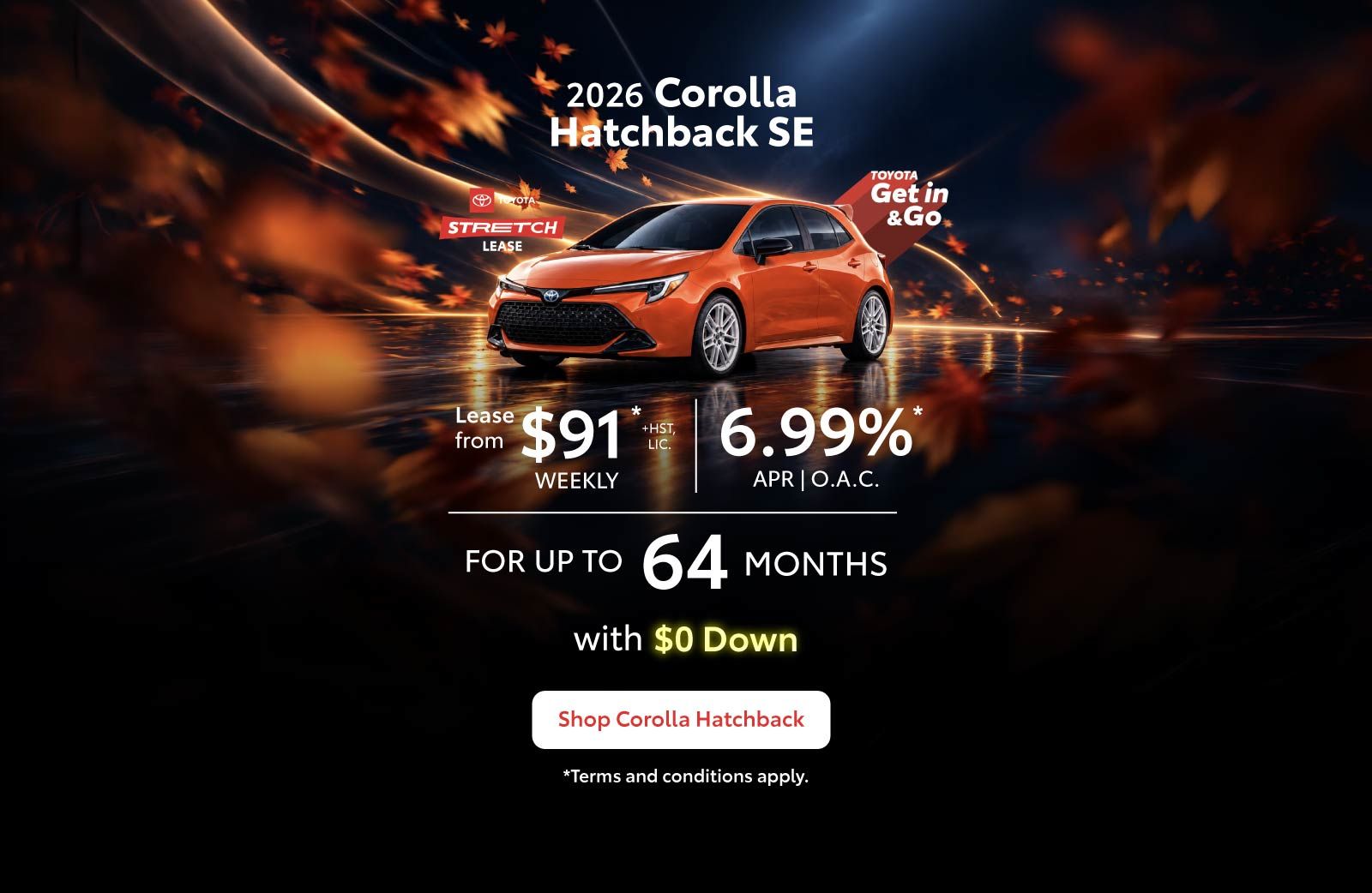 2026 Toyota Corolla Hatchback Lease Offer - Home page