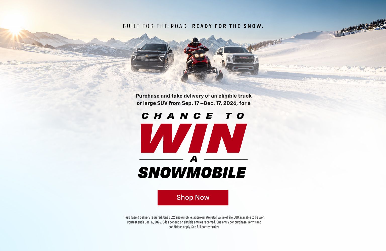 APP Snowmobile Giveaway - Slider