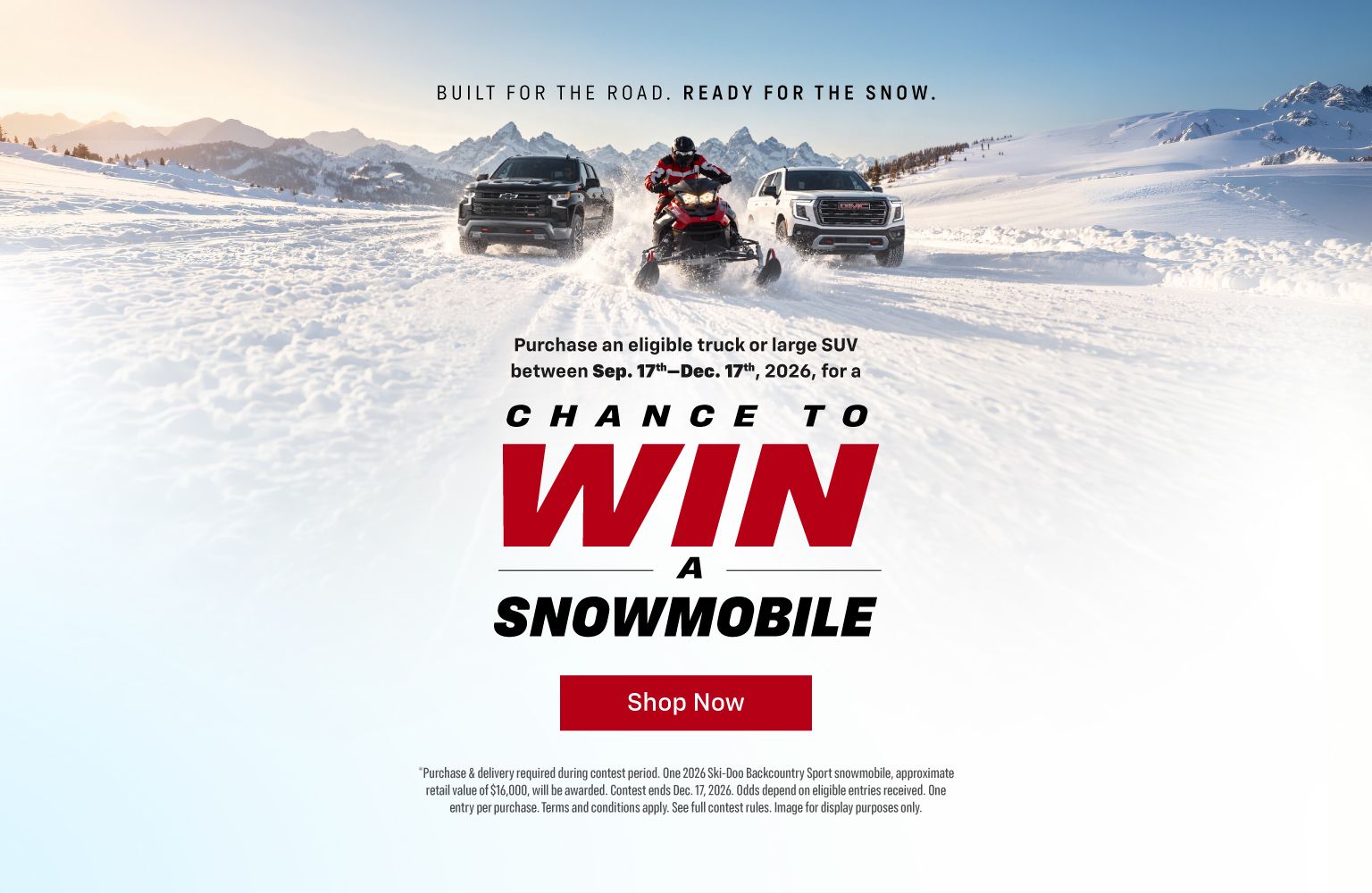 APP Snowmobile Giveaway - Slider