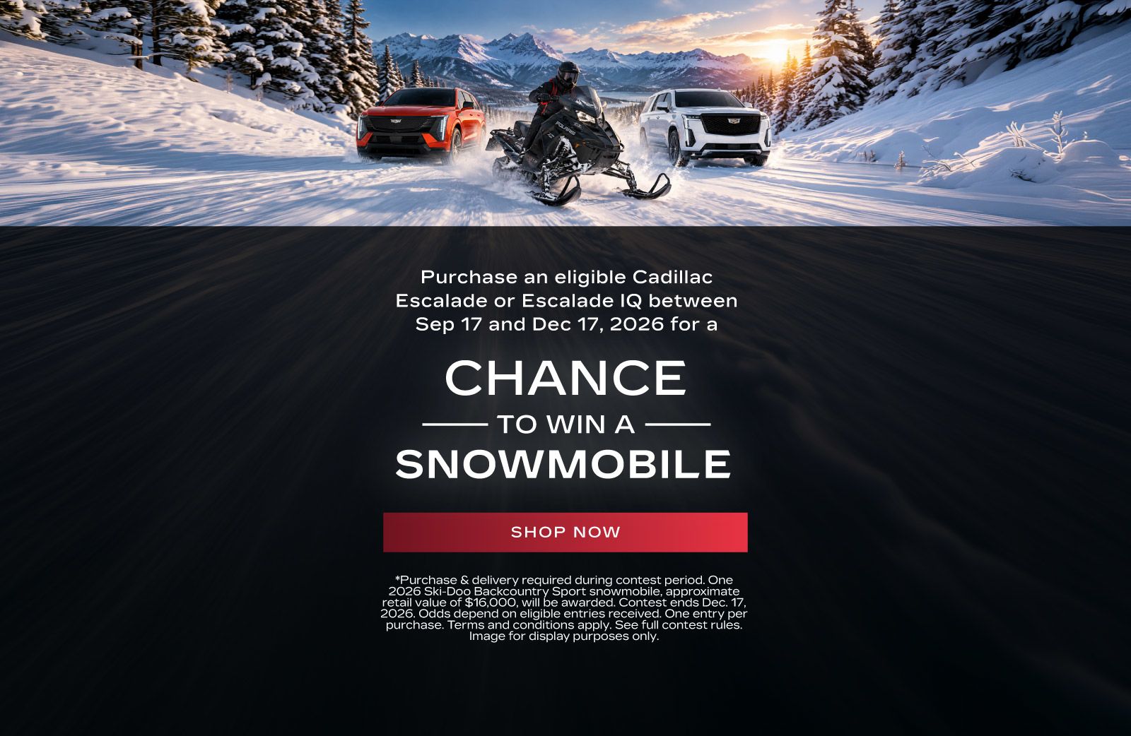 AC Snowmobile Giveaway - Slider