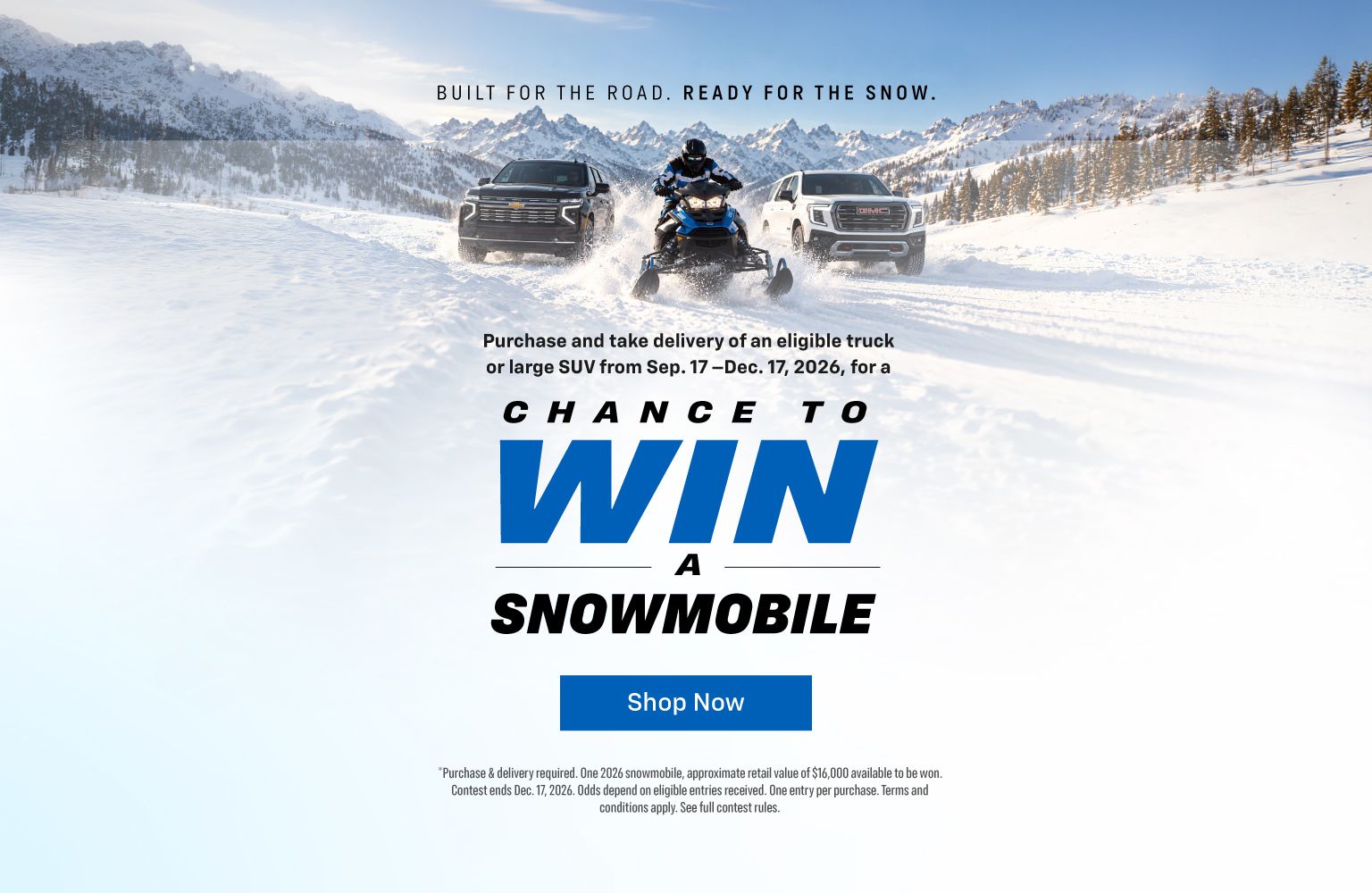 HGM Snowmobile Giveaway - Slider