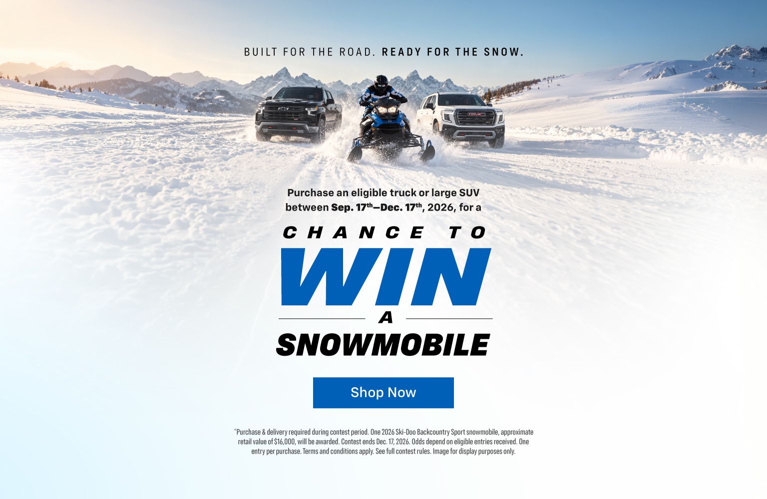 HGM Snowmobile Giveaway - Slider