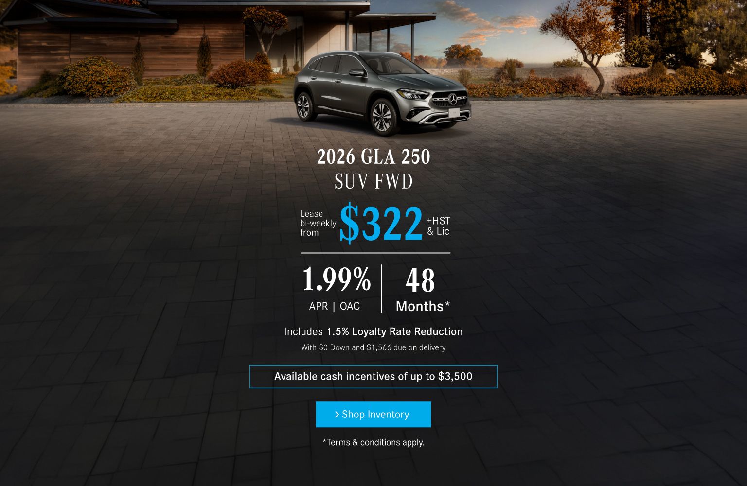 2026 GLA 250 FWD SUV - Lease and Finance Offers