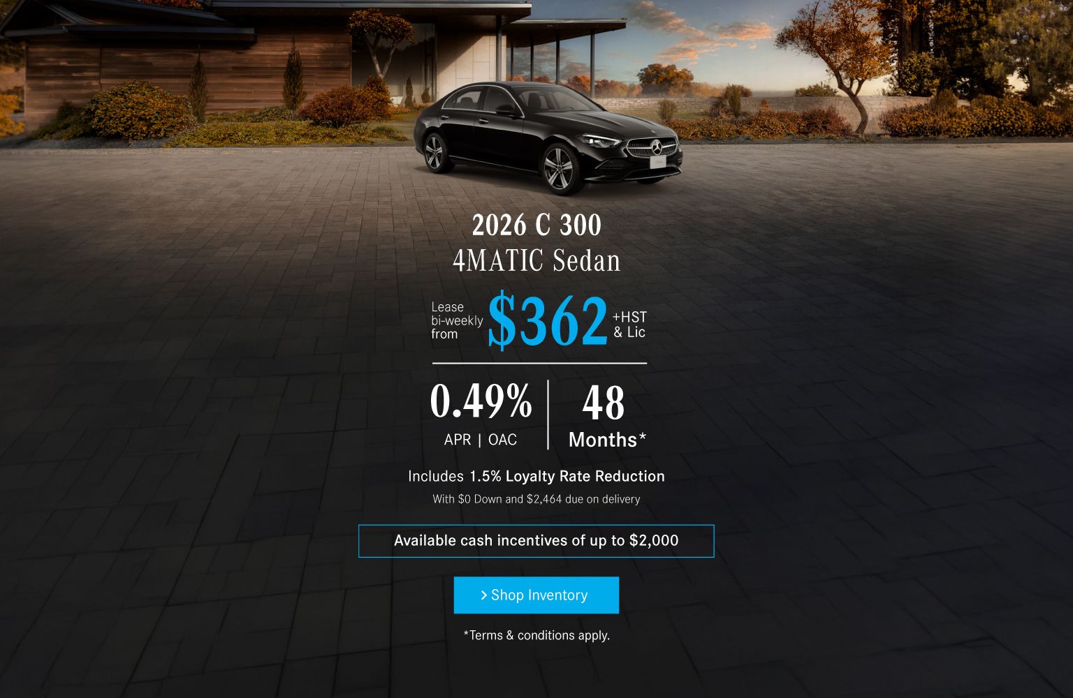 2026 C 300 4MATIC Sedan - Lease an