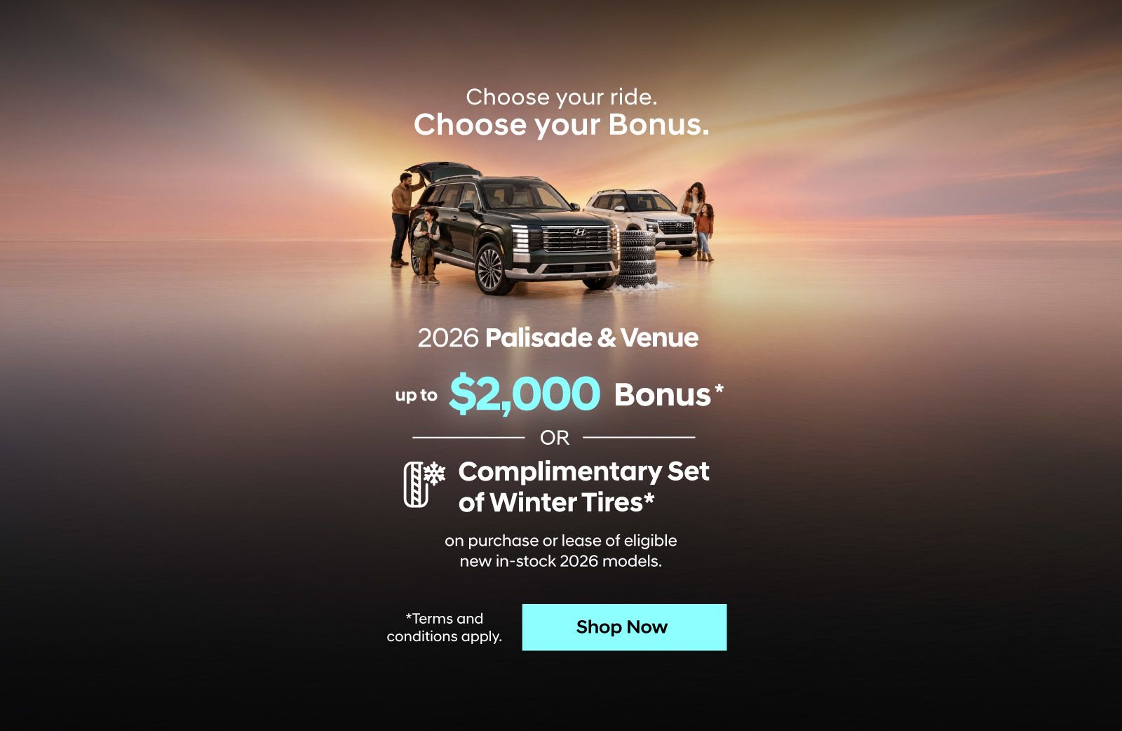 Choose Your Bonus Fall Sales Event