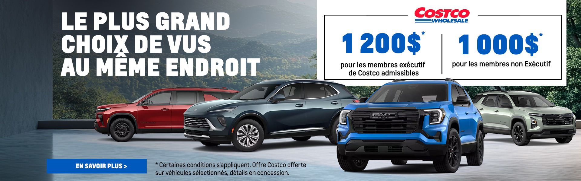 Le plus grand choix de VUS au même endroit Le plus grand choix de VUS au même endroit