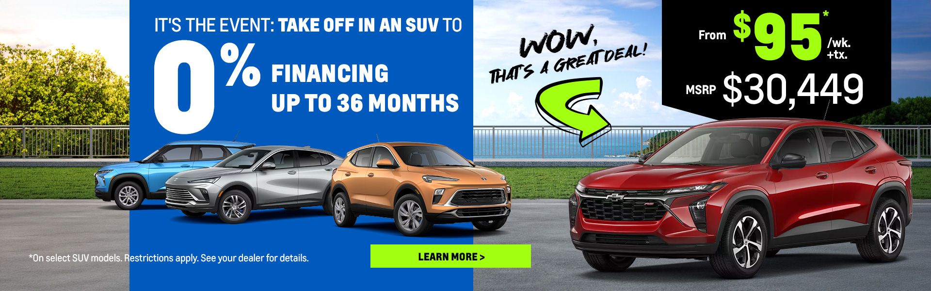The largest selection of SUVs in one place The largest selection of SUVs in one place