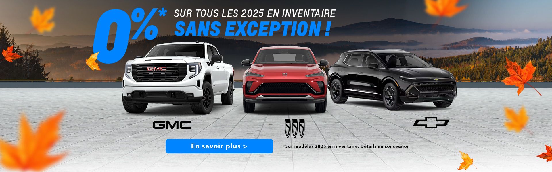0 % sur tous les modèles 2025 — sans exception!