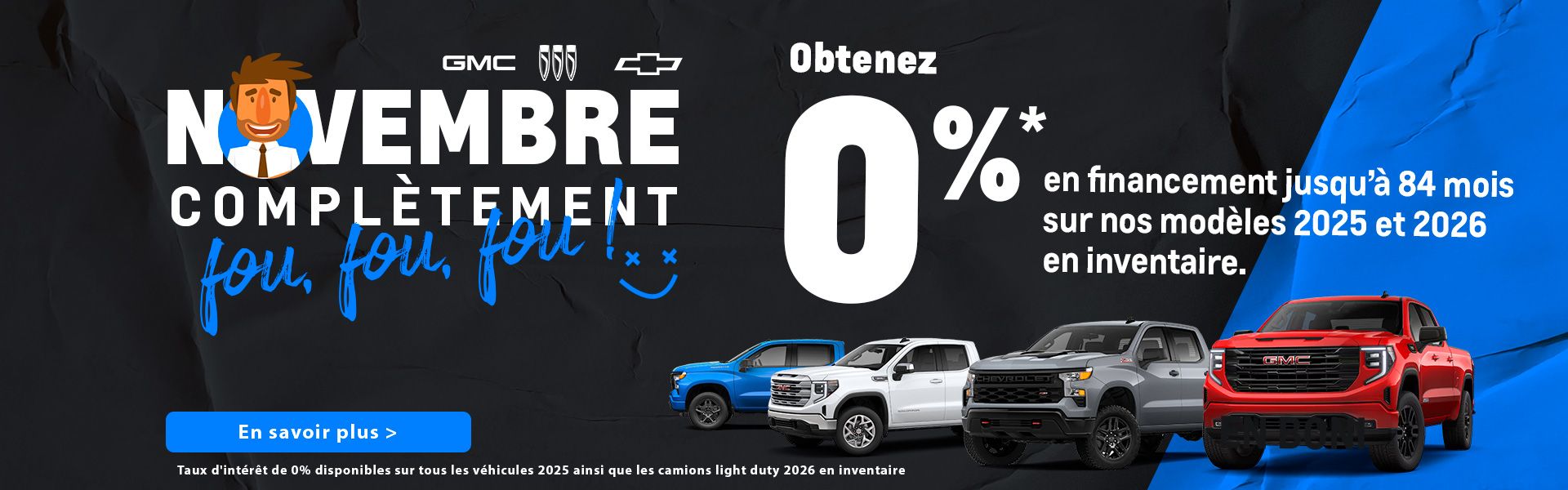 Novembre fou - Camions légers