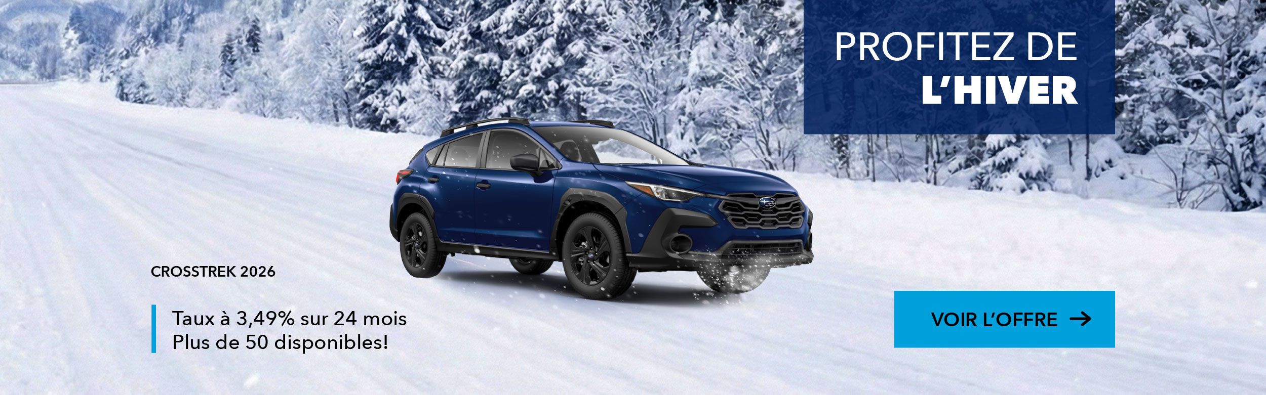 Un Crosstrek 2026 pour l'hiver